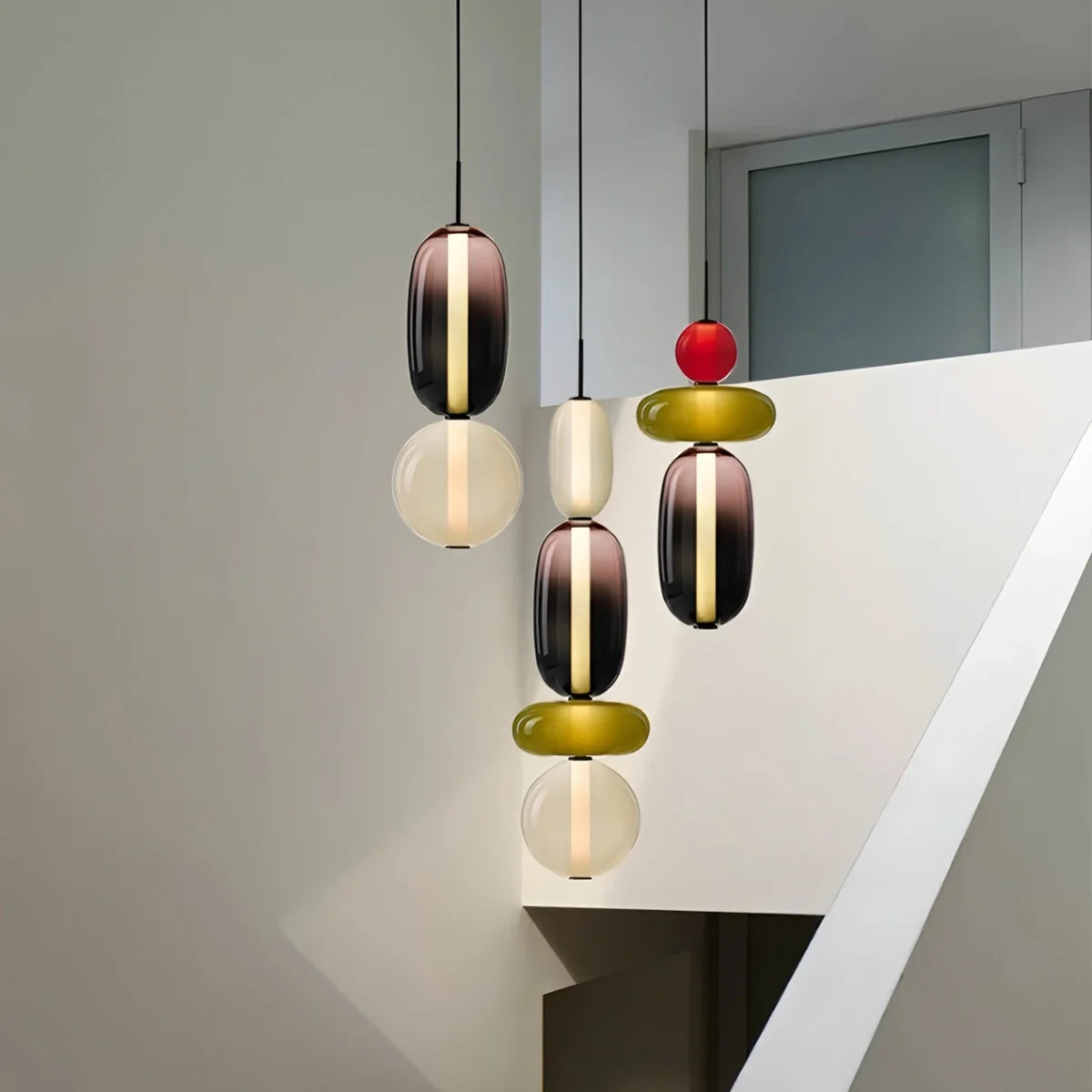 Feyran Candied Glass Pendant Light for Bedroom