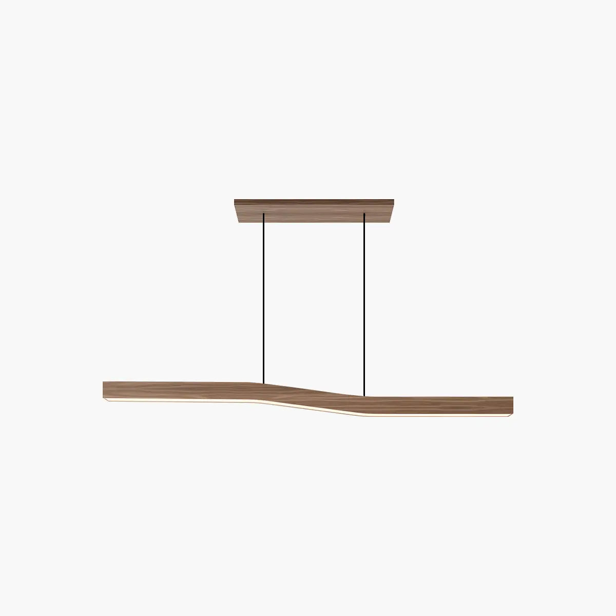 Feyran Woodgrain Linear Pendant Light for Kitchen