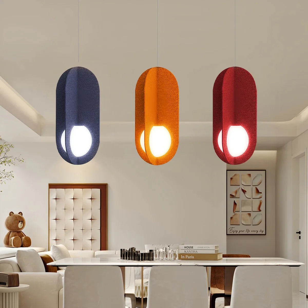 Feyran Carambola Acoustic Pendant Light for Dining Area
