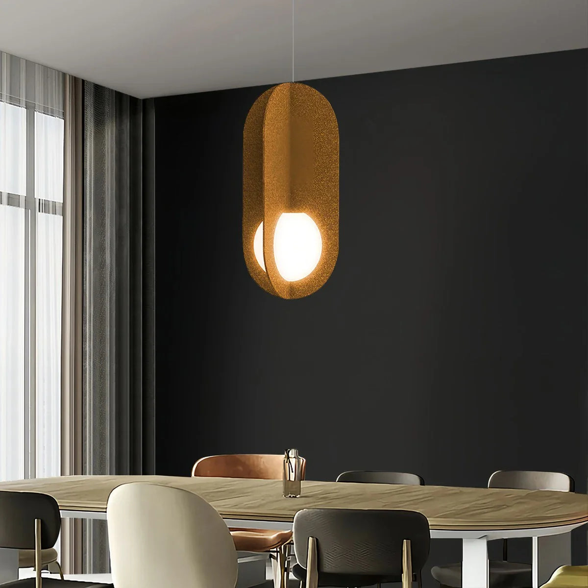 Feyran Carambola Acoustic Pendant Light for Dining Area