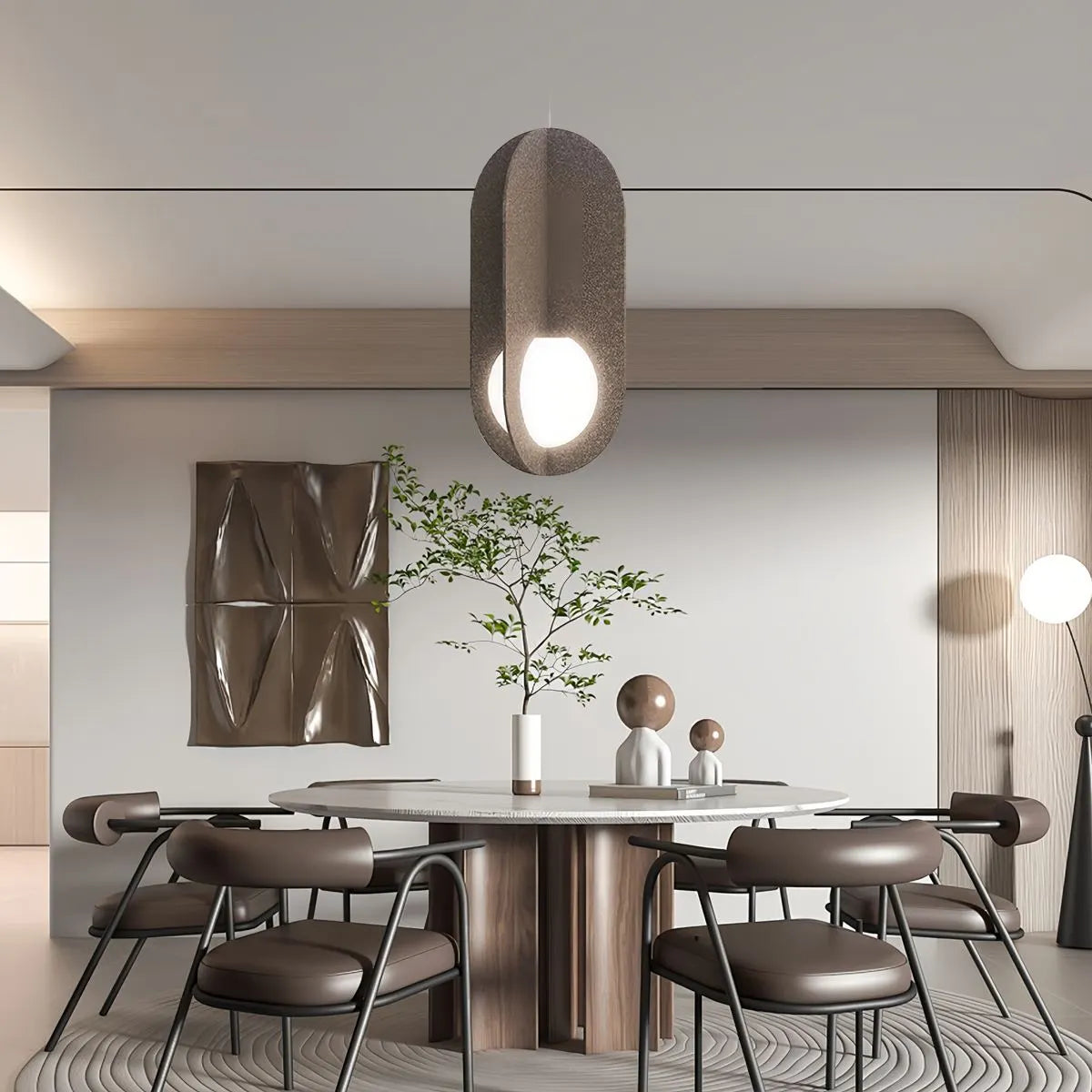 Feyran Carambola Acoustic Pendant Light for Dining Area