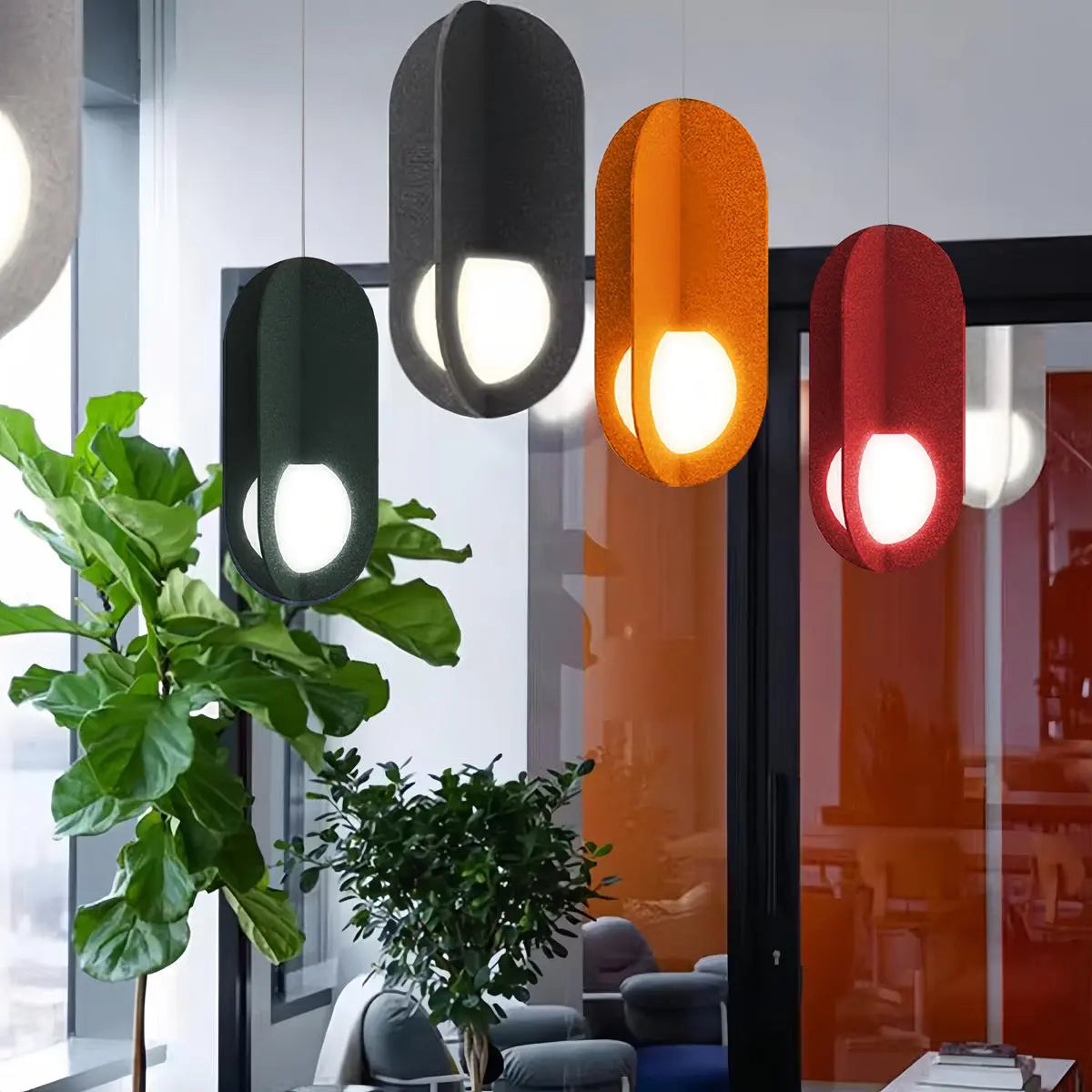 Feyran Carambola Acoustic Pendant Light for Dining Area