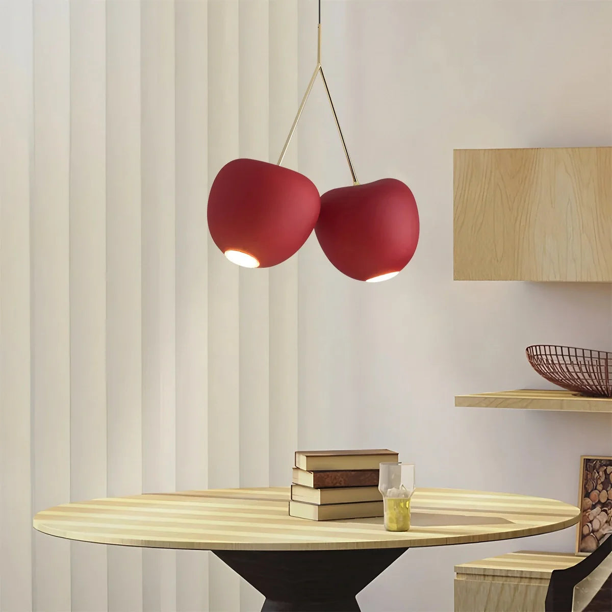 Feyran Cherry Metal Chandelier for Dining Room