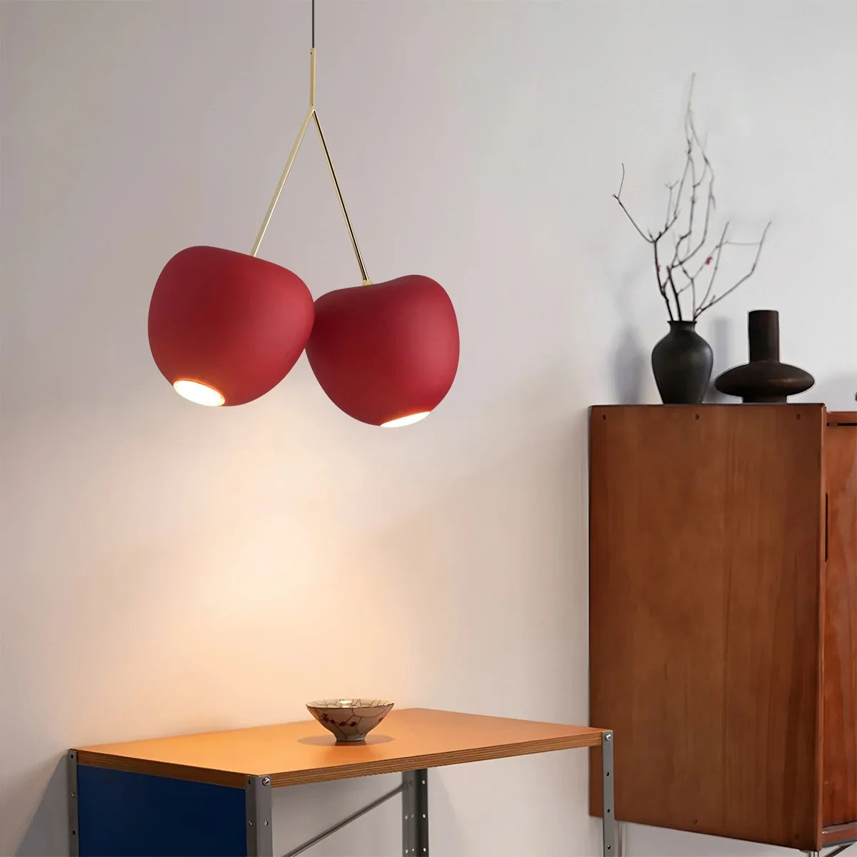 Feyran Cherry Metal Chandelier for Dining Room
