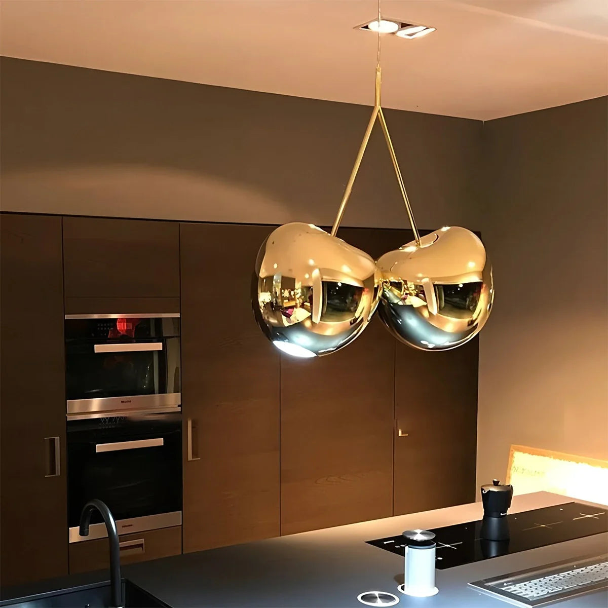 Feyran Cherry Metal Chandelier for Dining Room
