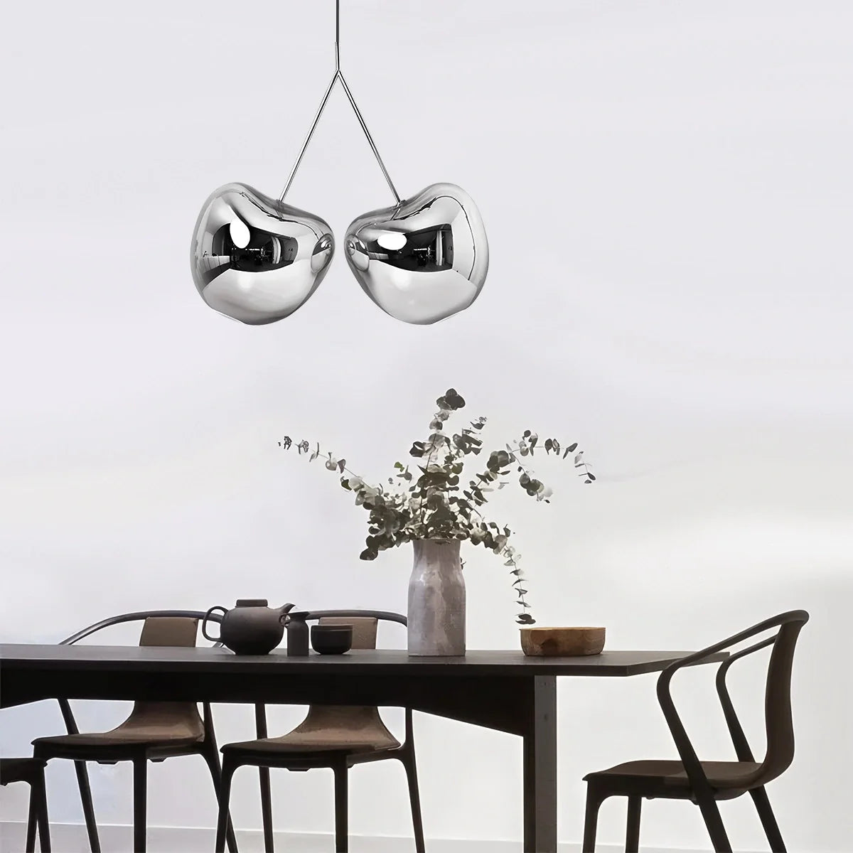 Feyran Cherry Metal Chandelier for Dining Room