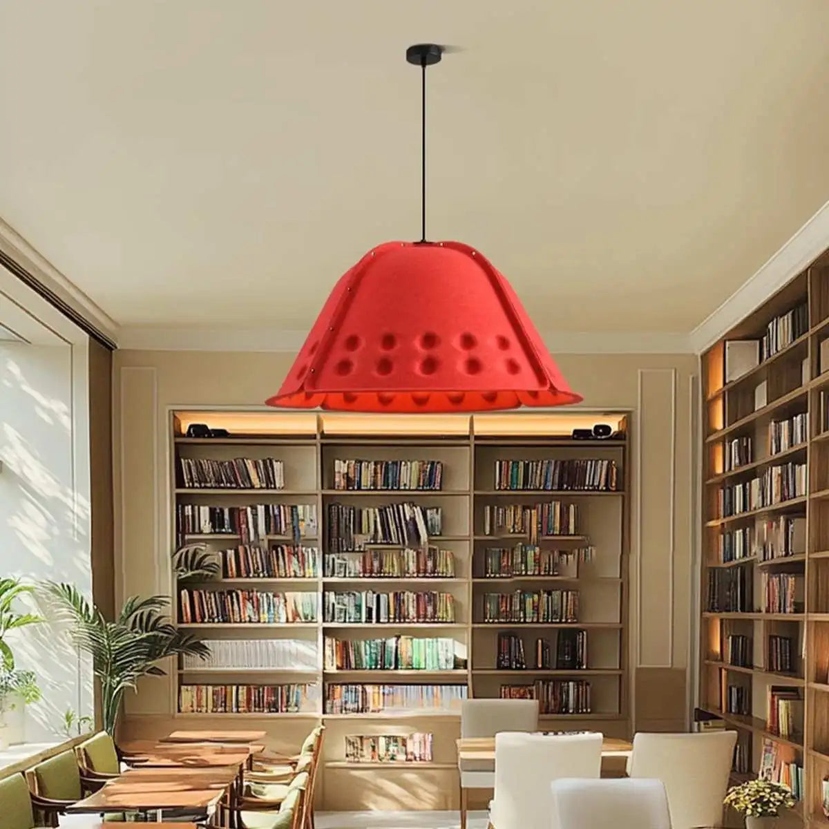 Feyran Clock Shaped Hot Pressed Acoustic Pendant Light