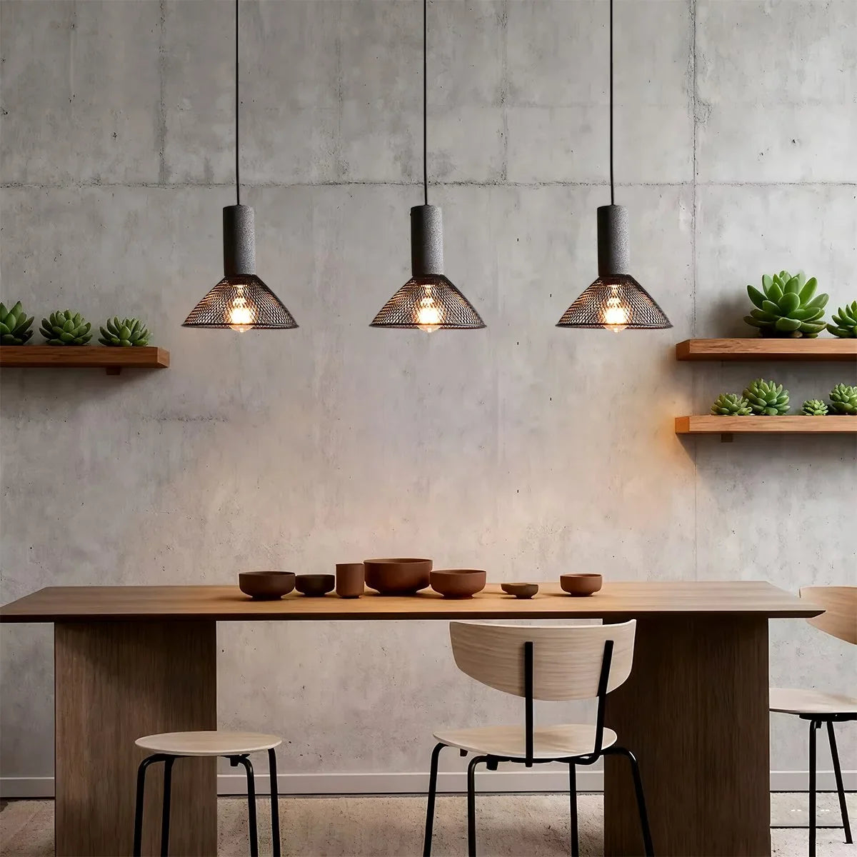 Feyran Concrete Industry Pendant Lamp for Kitchen
