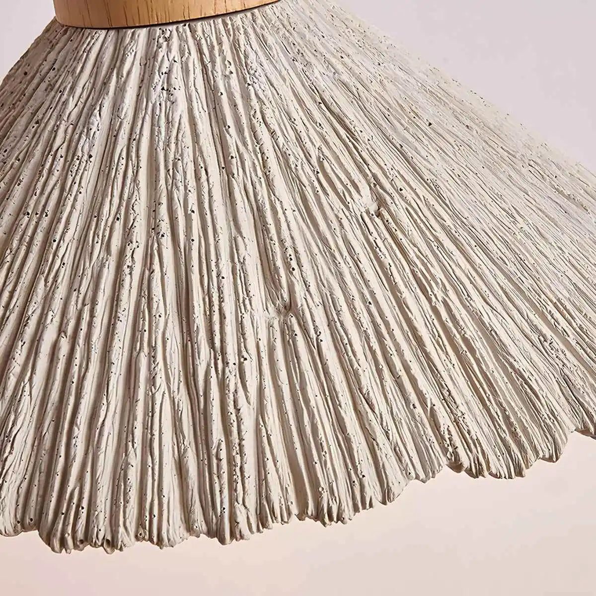 Feyran Concrete Pleated Pendant Lamp for Bedroom