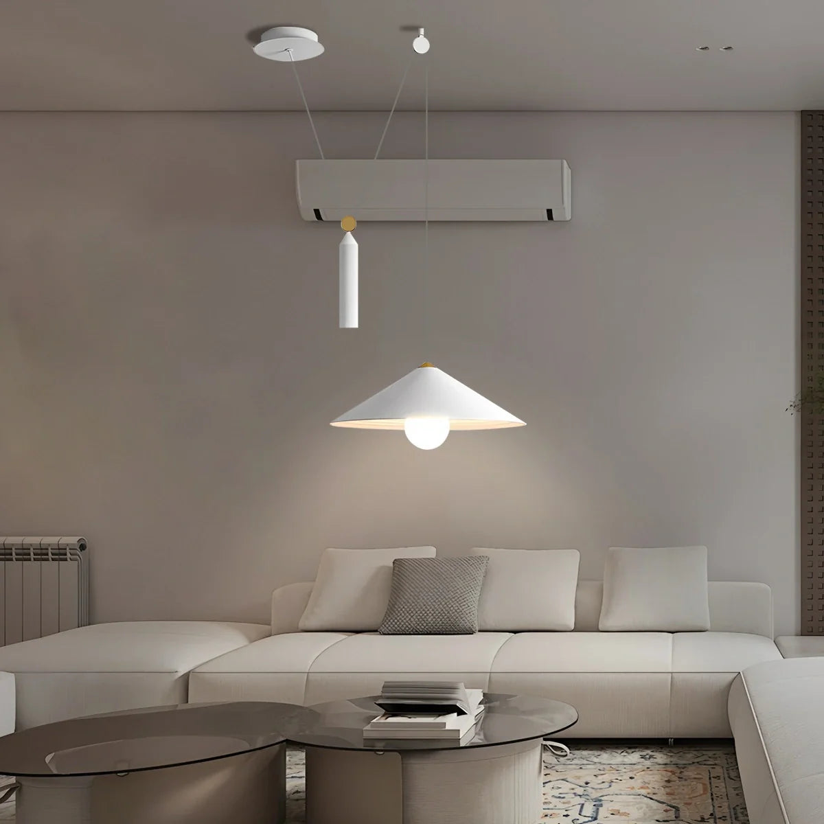 Feyran Cone Counterweight Pulley Swag Pendant Lamp