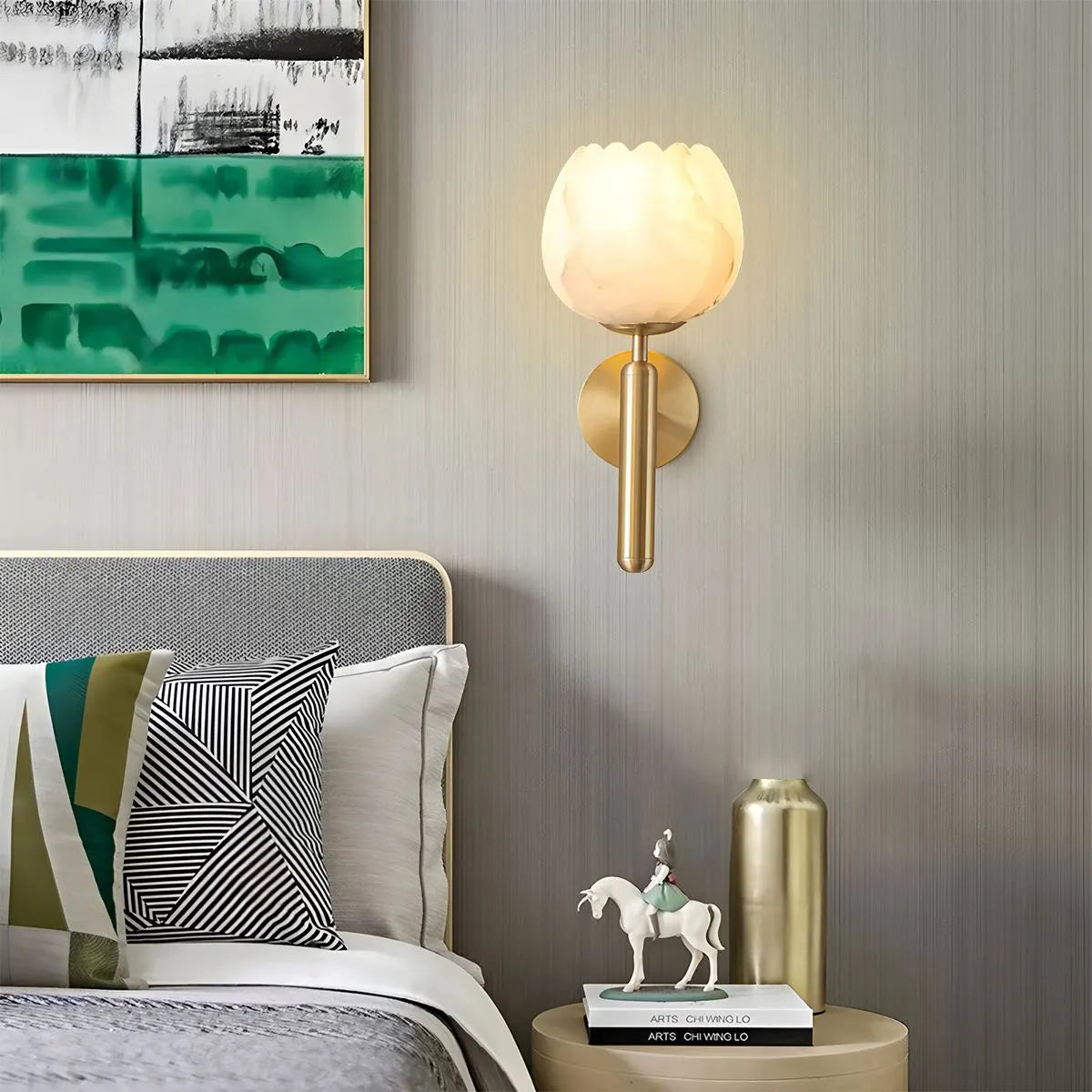 Feyran Creative Flower Shaped Alabaster Wall Lamp