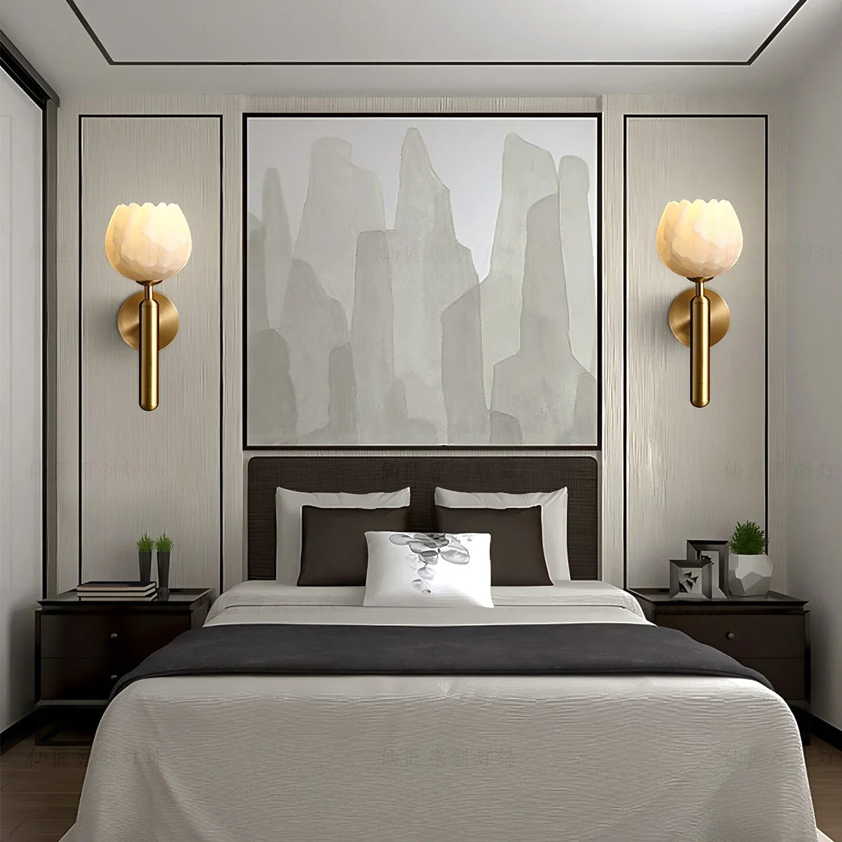 Feyran Creative Flower Shaped Alabaster Wall Lamp