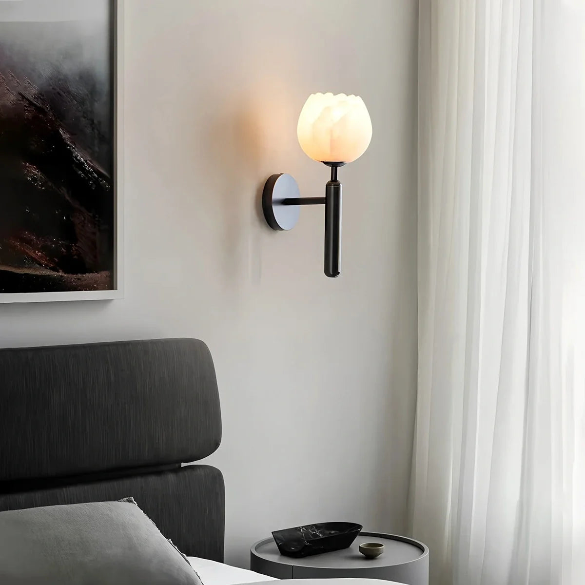 Feyran Creative Flower Shaped Alabaster Wall Lamp