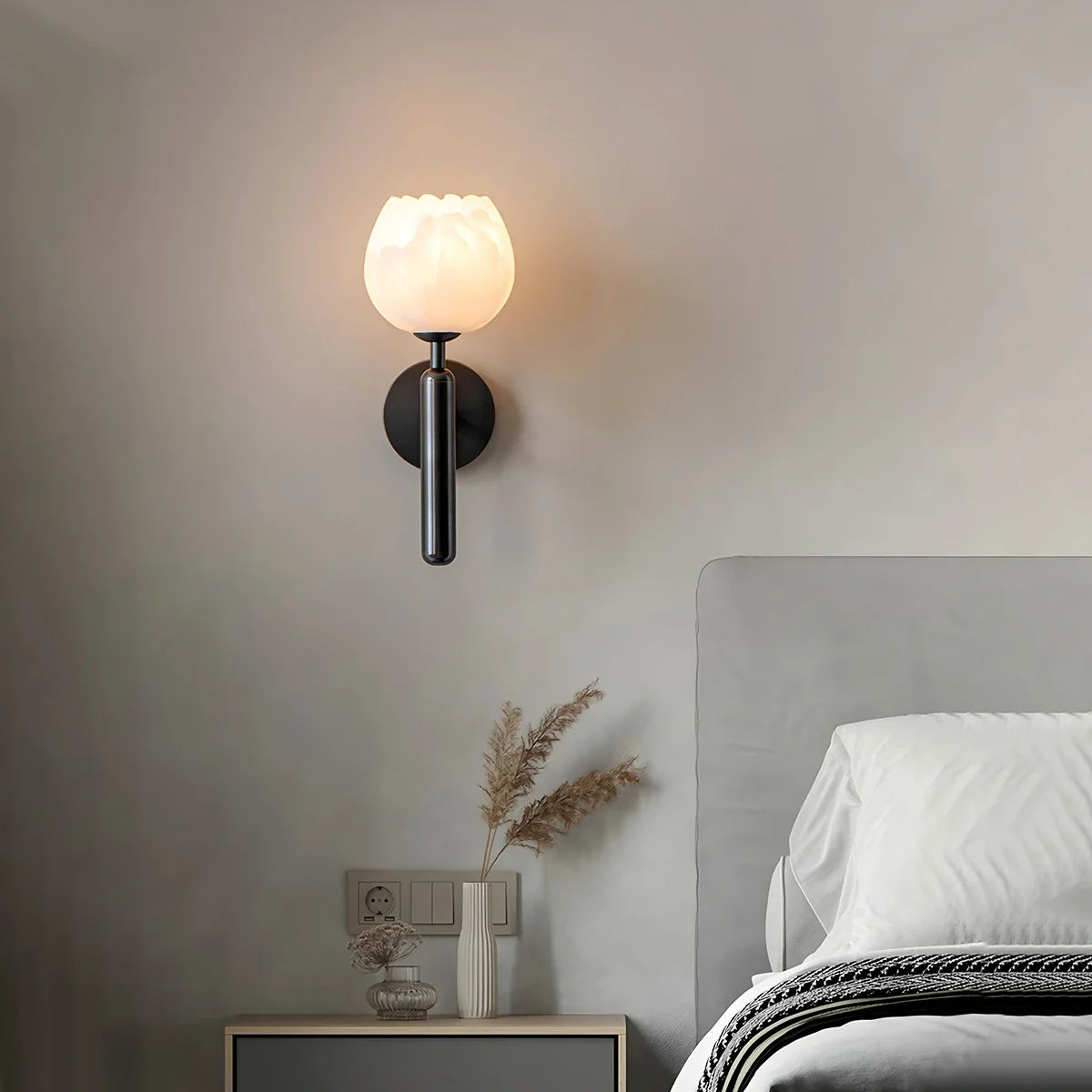 Feyran Creative Flower Shaped Alabaster Wall Lamp