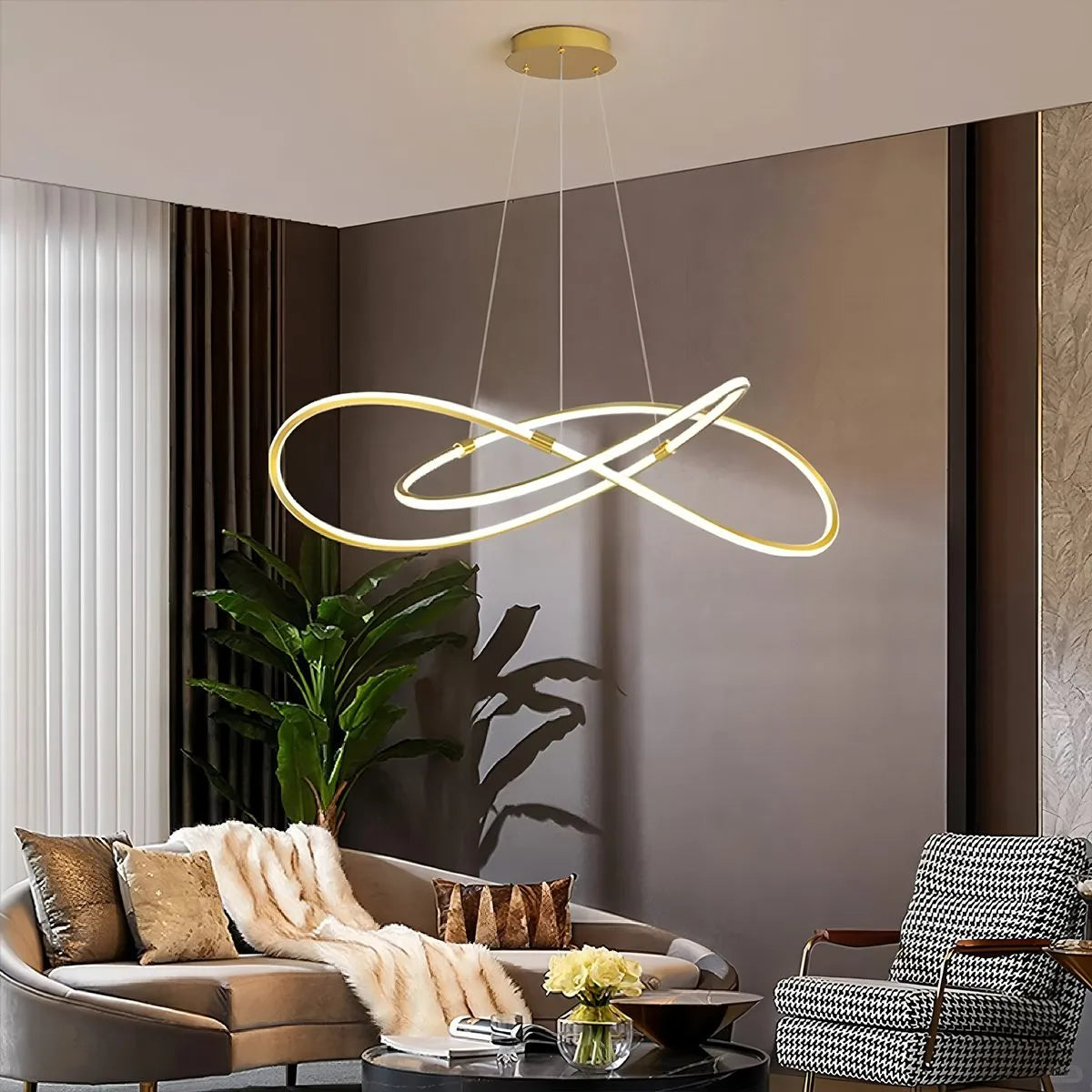Feyran Creative Linear Chandelier for Dining Room
