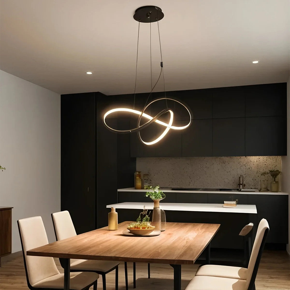 Feyran Creative Linear Chandelier for Dining Room