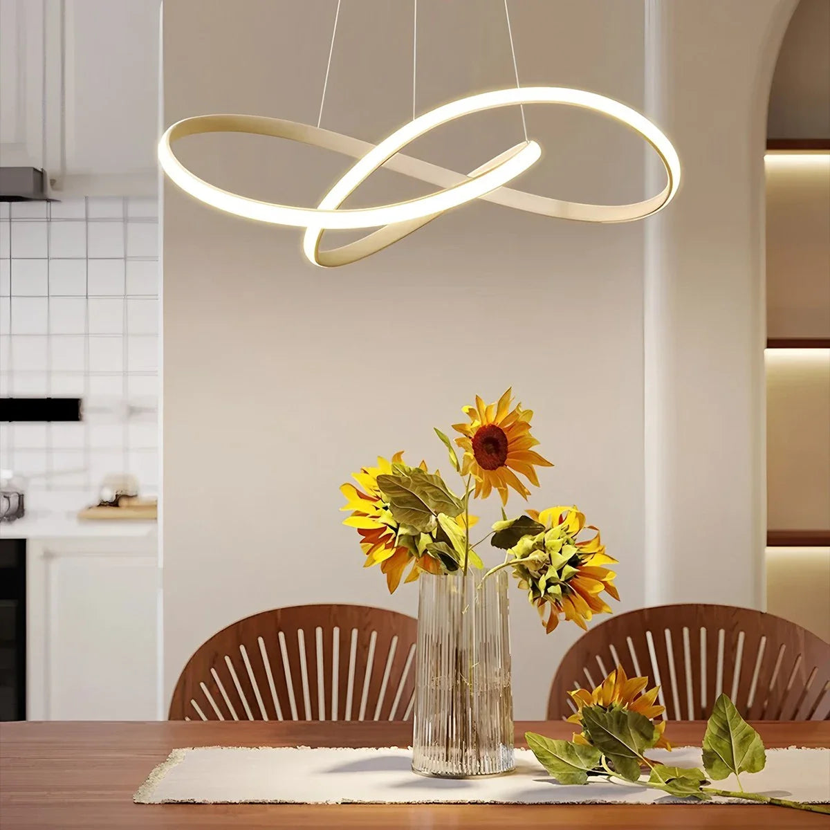 Feyran Creative Linear Chandelier for Dining Room