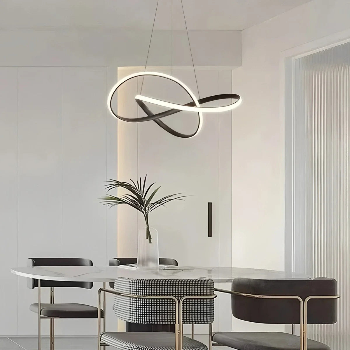 Feyran Creative Linear Chandelier for Dining Room