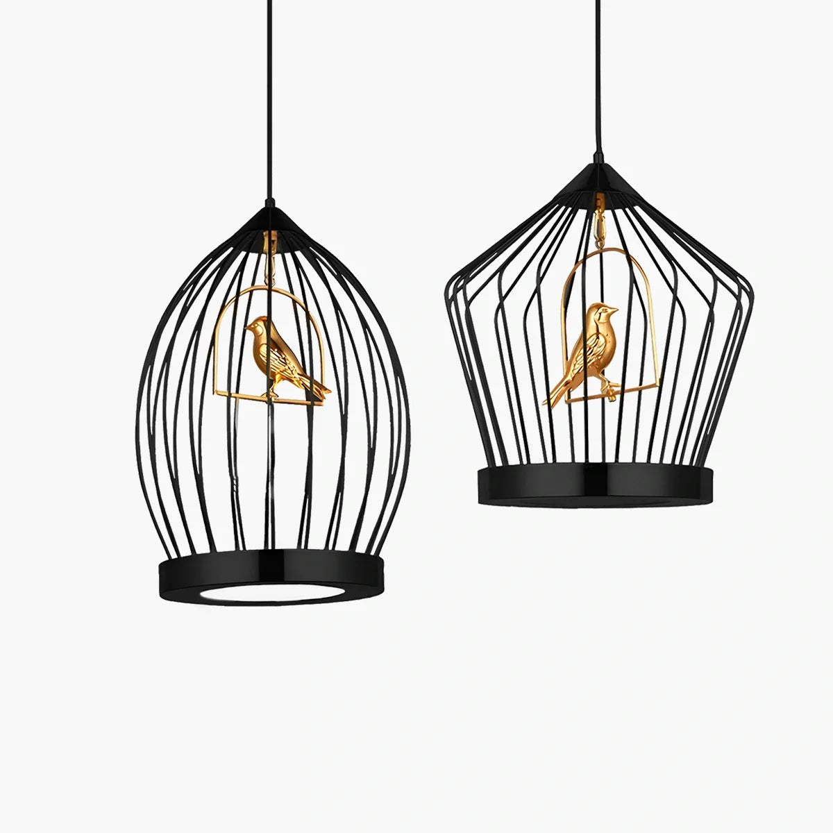 Feyran Creative Birdcage Pendant Light for Living Room