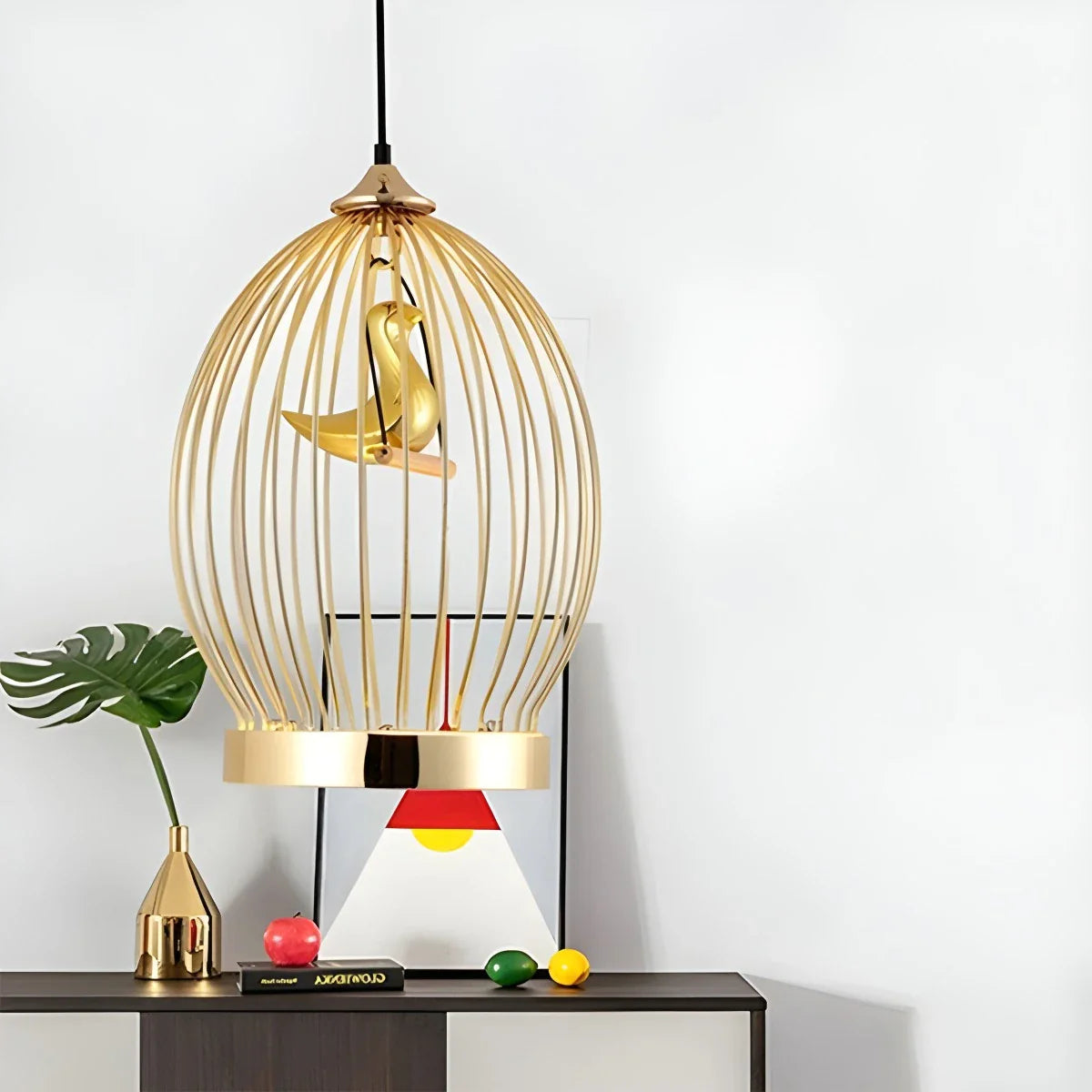 Feyran Creative Birdcage Pendant Light for Living Room