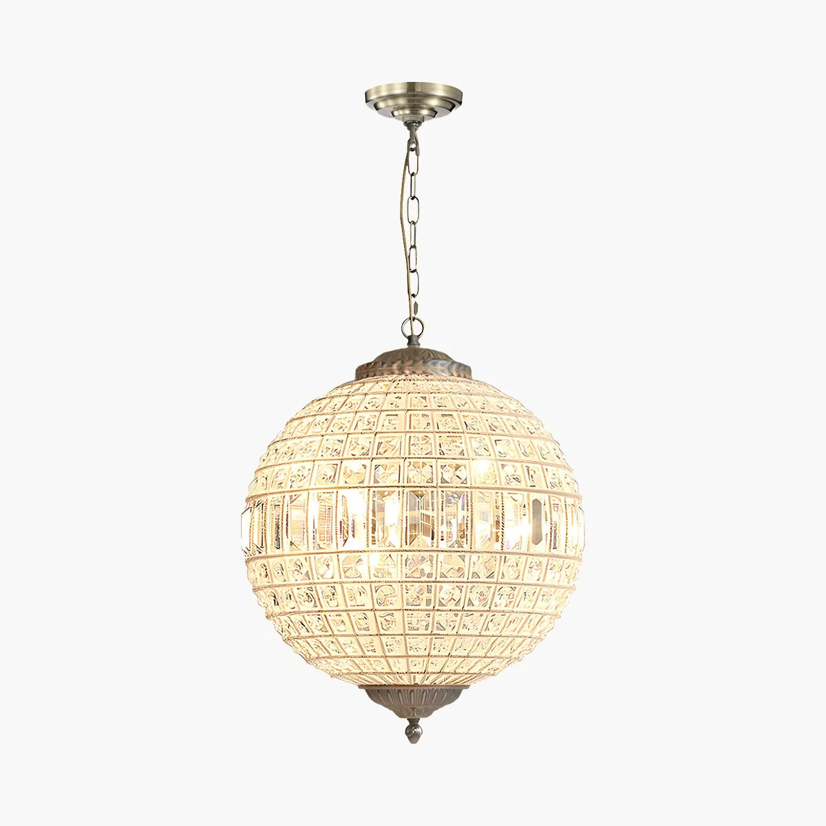Feyran Crystal Sphere Pendant Light for Dining & Living Rooms