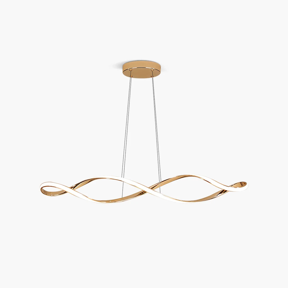 Feyran Linear Twist Pendant Light for Dining Room