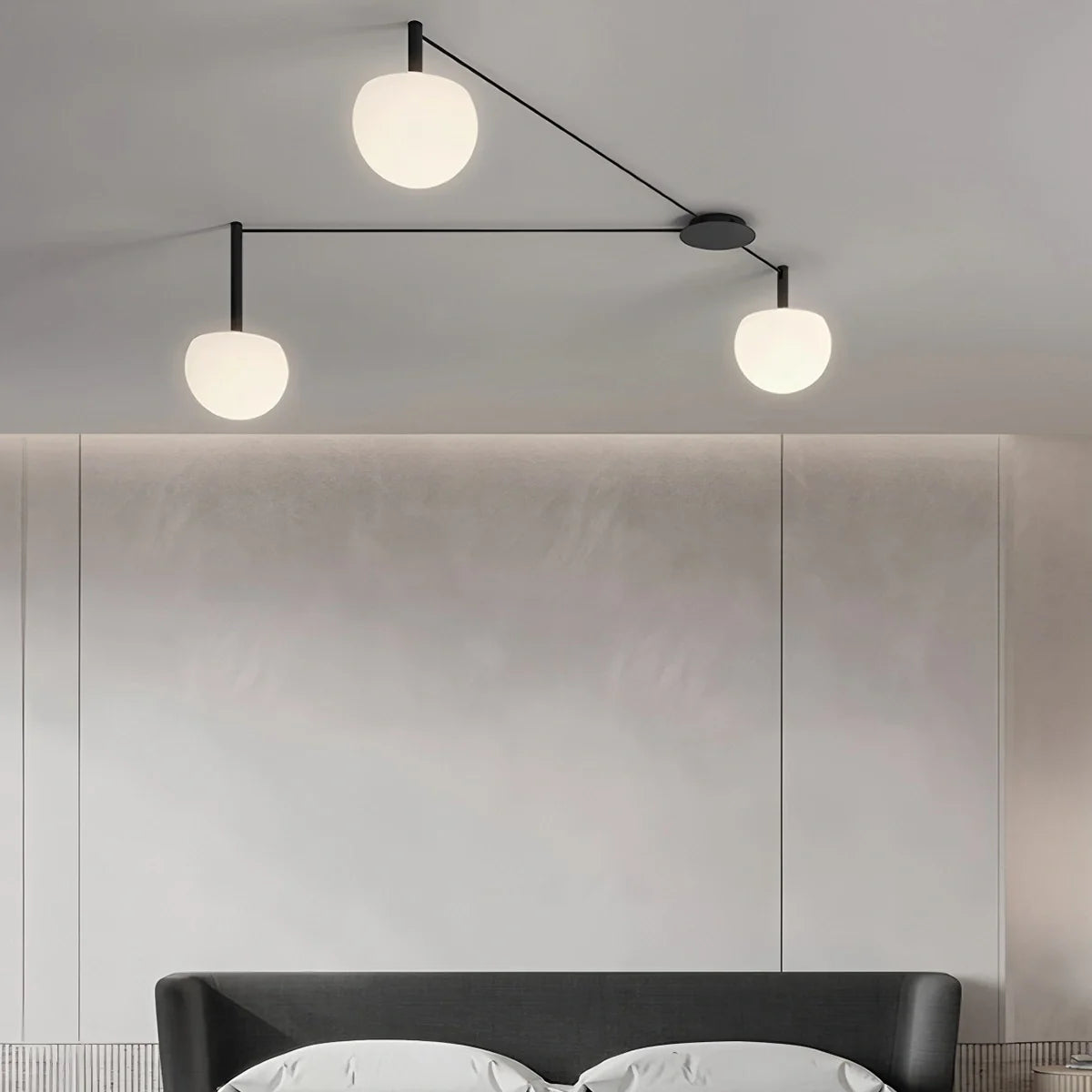 Feyran Custom Frosted Glass Globe Ceiling Light