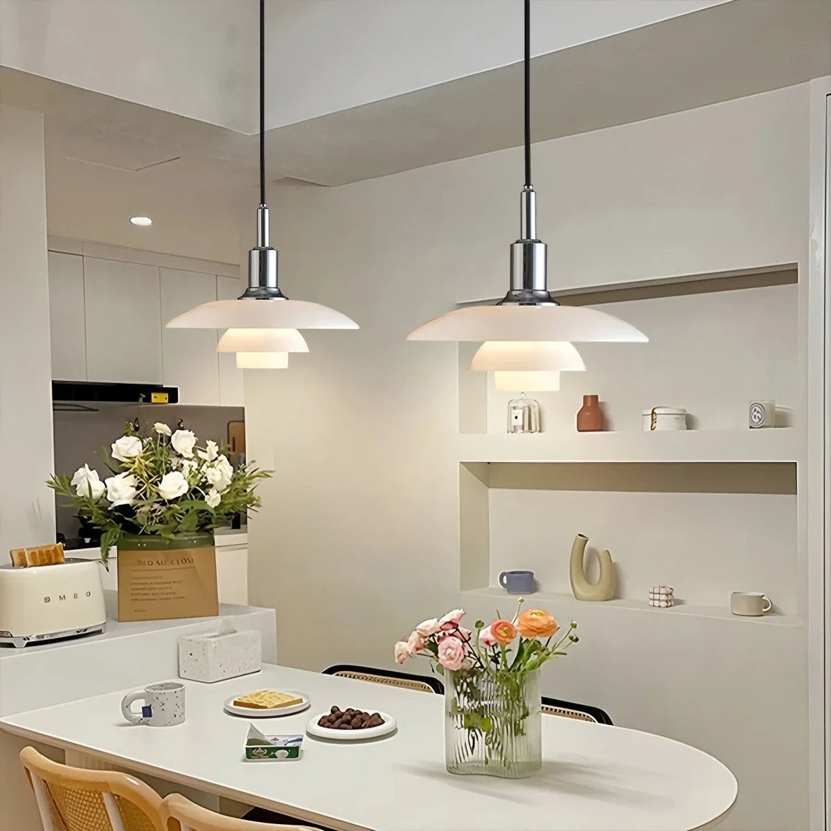 Feyran Danish Designer Glass Pendant Lamp for Kitchen