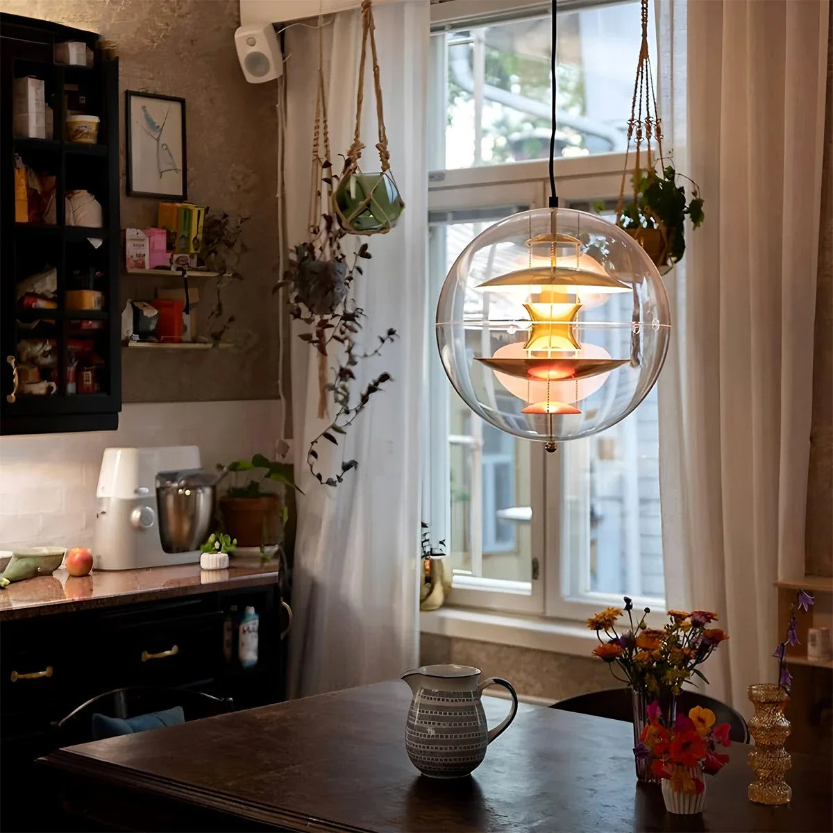 Feyran Danish Globe Dining Room Pendant Light