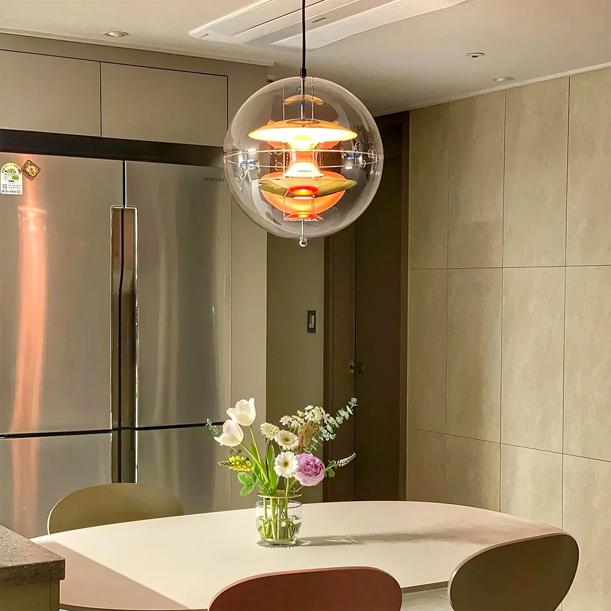 Feyran Danish Globe Dining Room Pendant Light