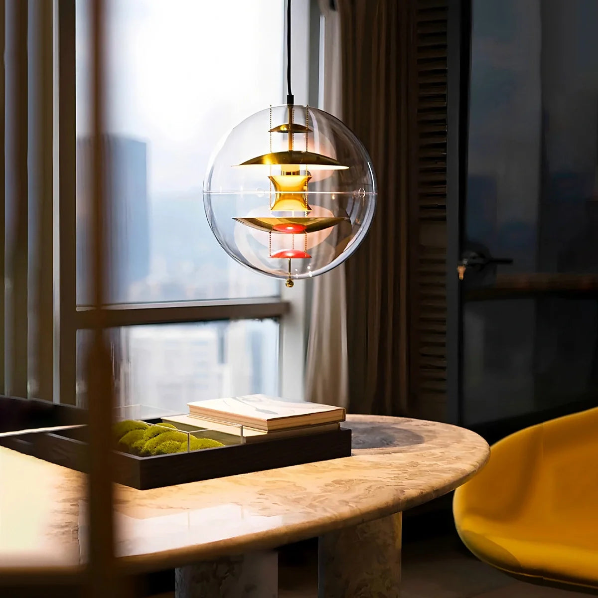 Feyran Danish Globe Dining Room Pendant Light