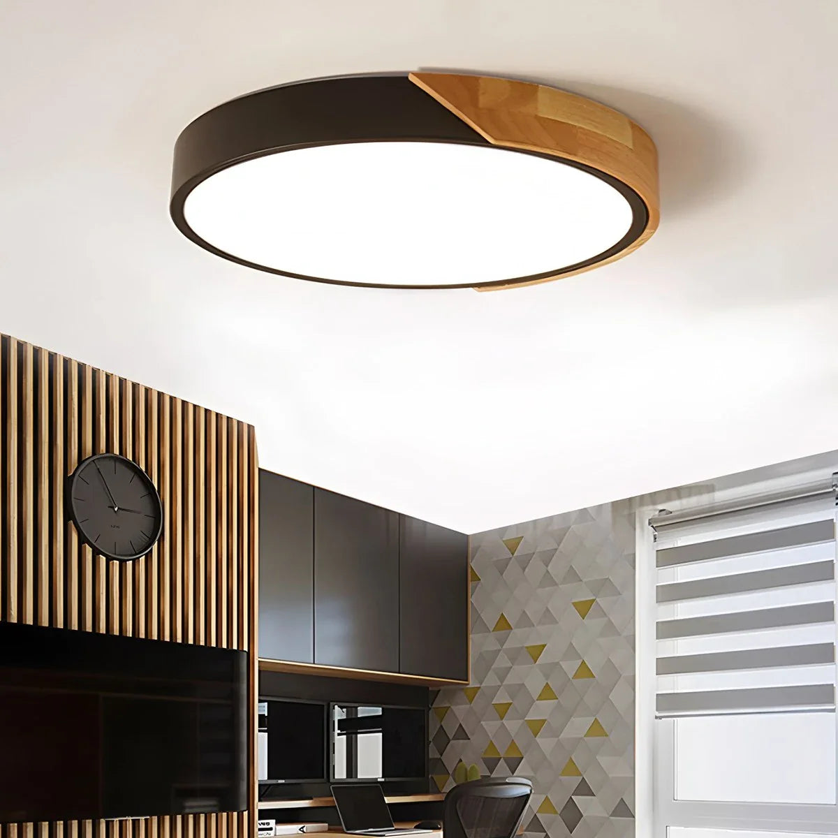 Feyran Minimalist Wood Ceiling Light for Bedroom