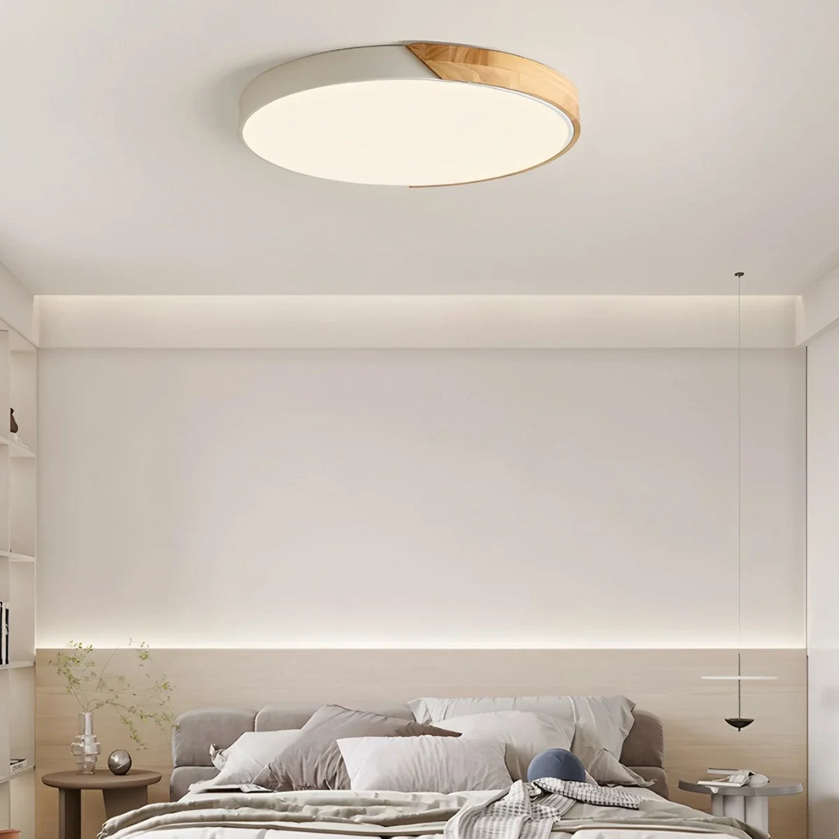 Feyran Minimalist Wood Ceiling Light for Bedroom