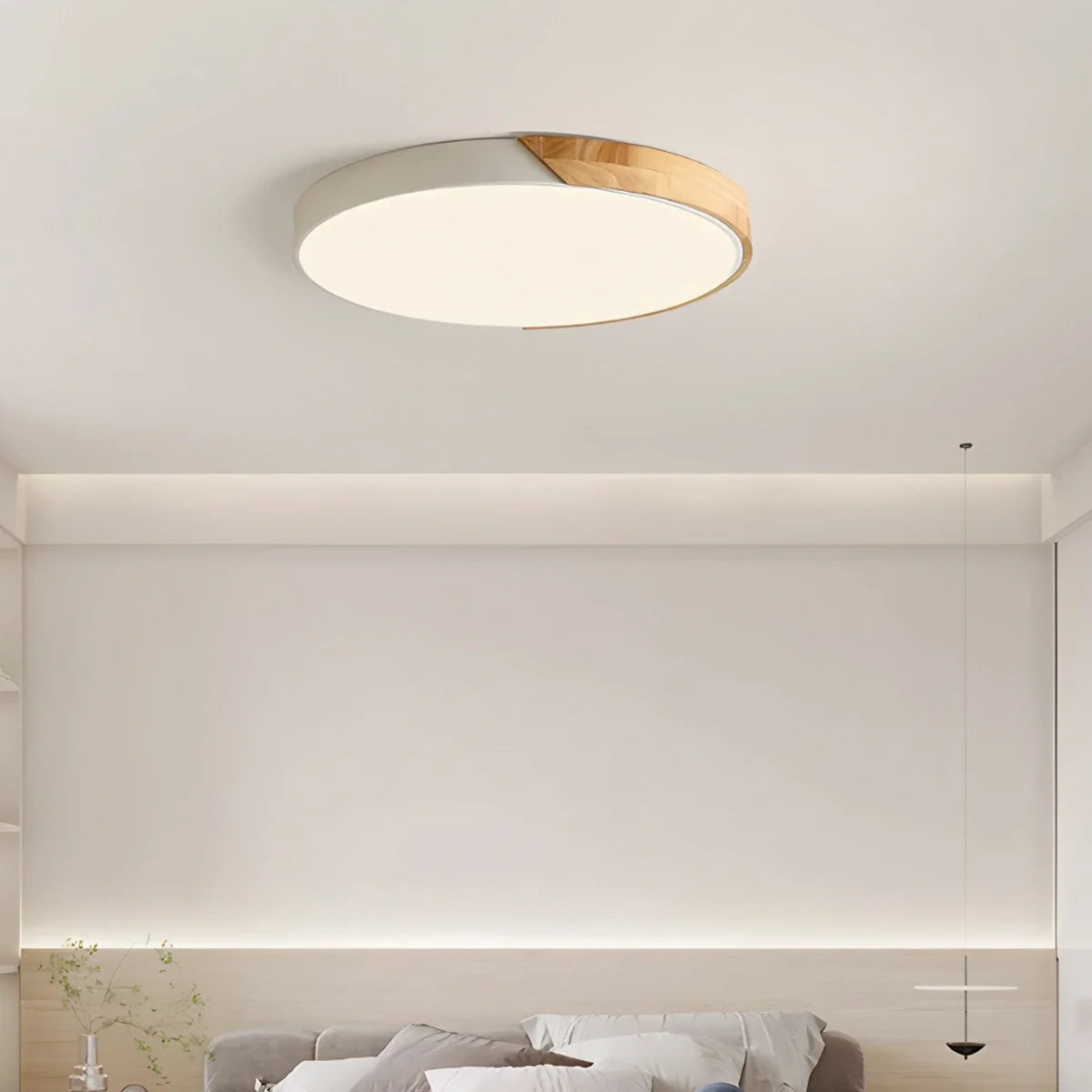 Feyran Minimalist Wood Ceiling Light for Bedroom