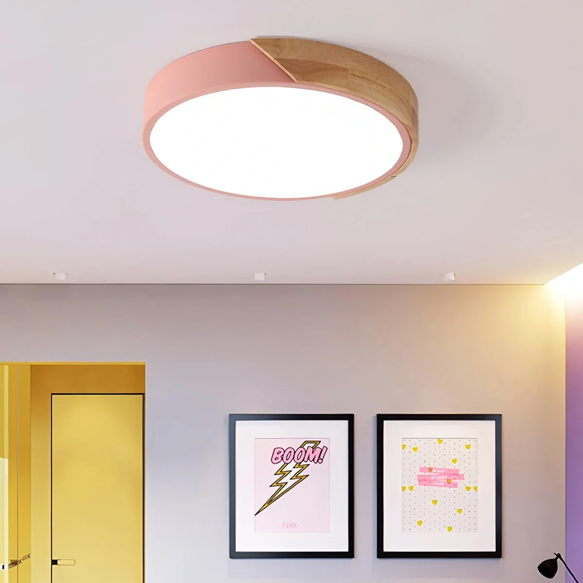 Feyran Minimalist Wood Ceiling Light for Bedroom