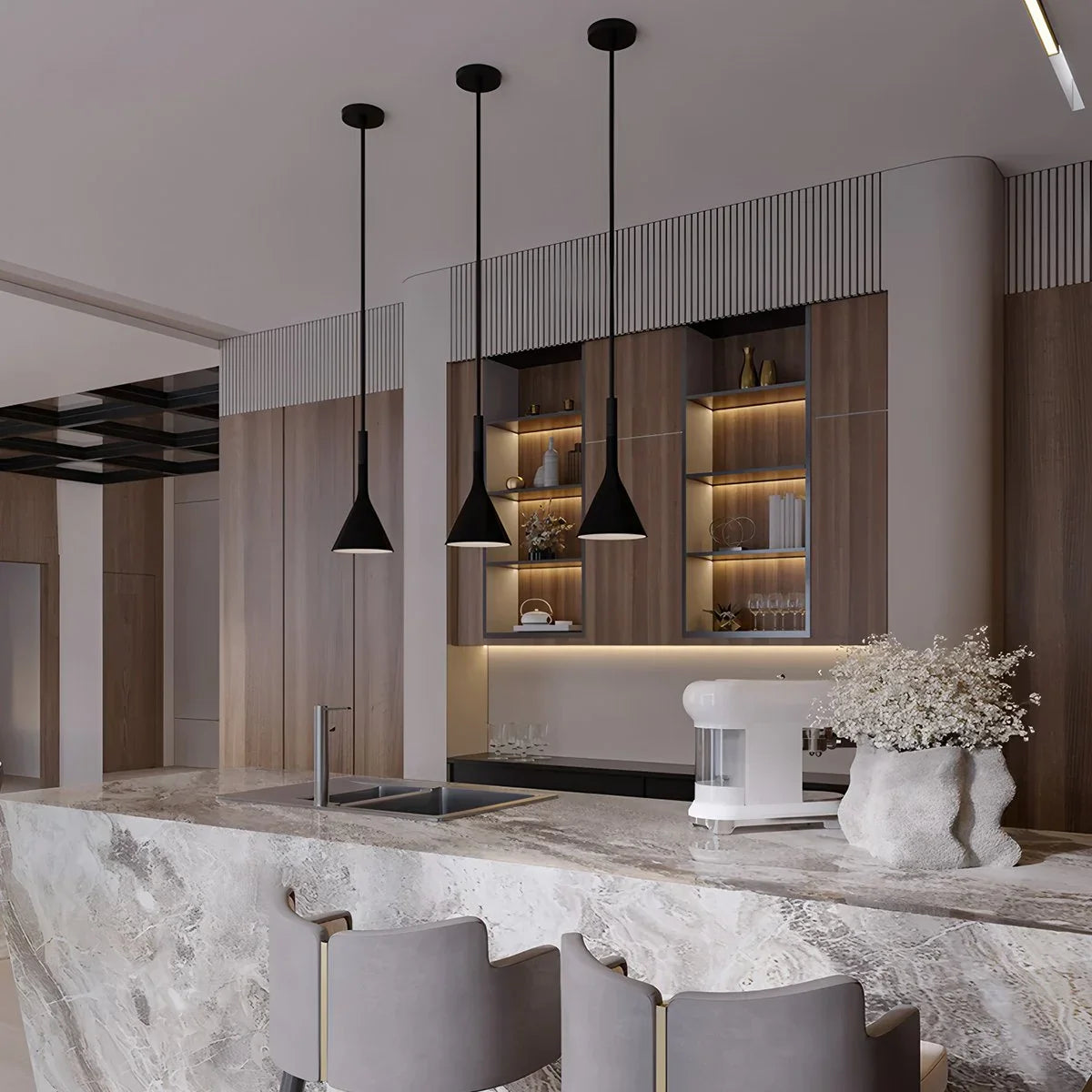 Feyran Divino Cone Pendant Light for Bedroom