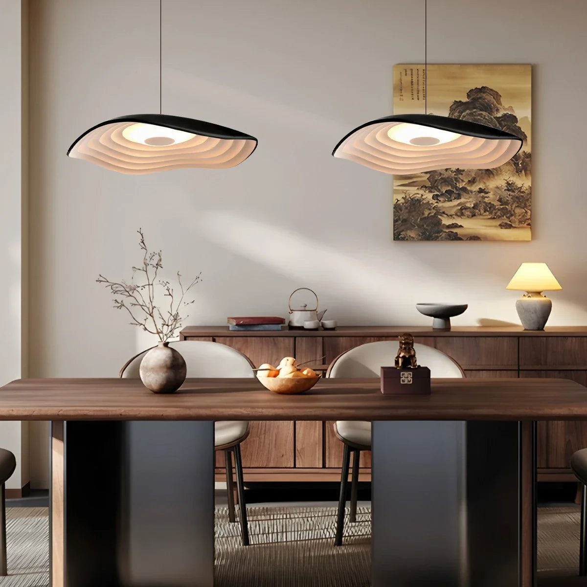 Feyran Nordic Creative Ripple Pendant Light for Dining Room