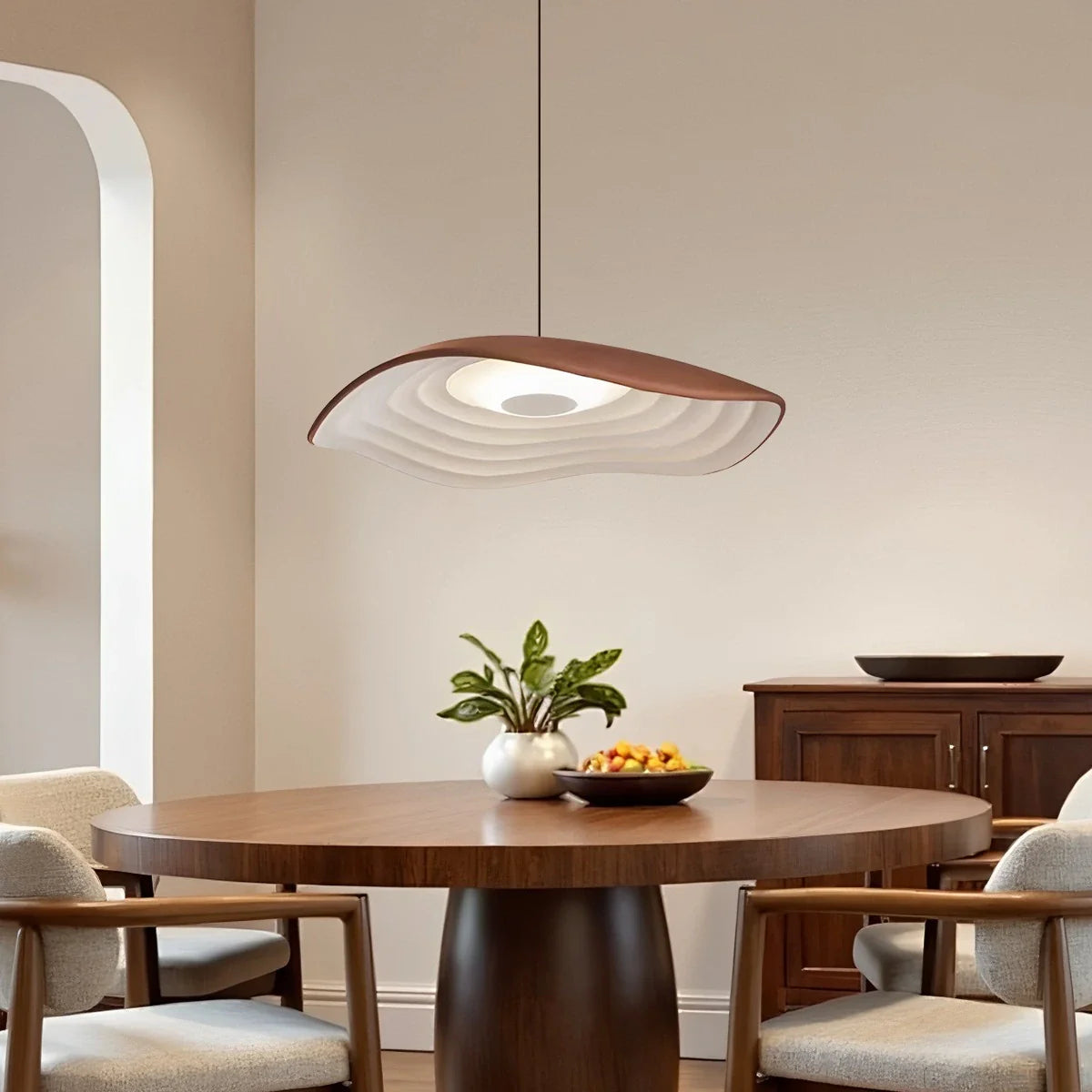 Feyran Nordic Creative Ripple Pendant Light for Dining Room