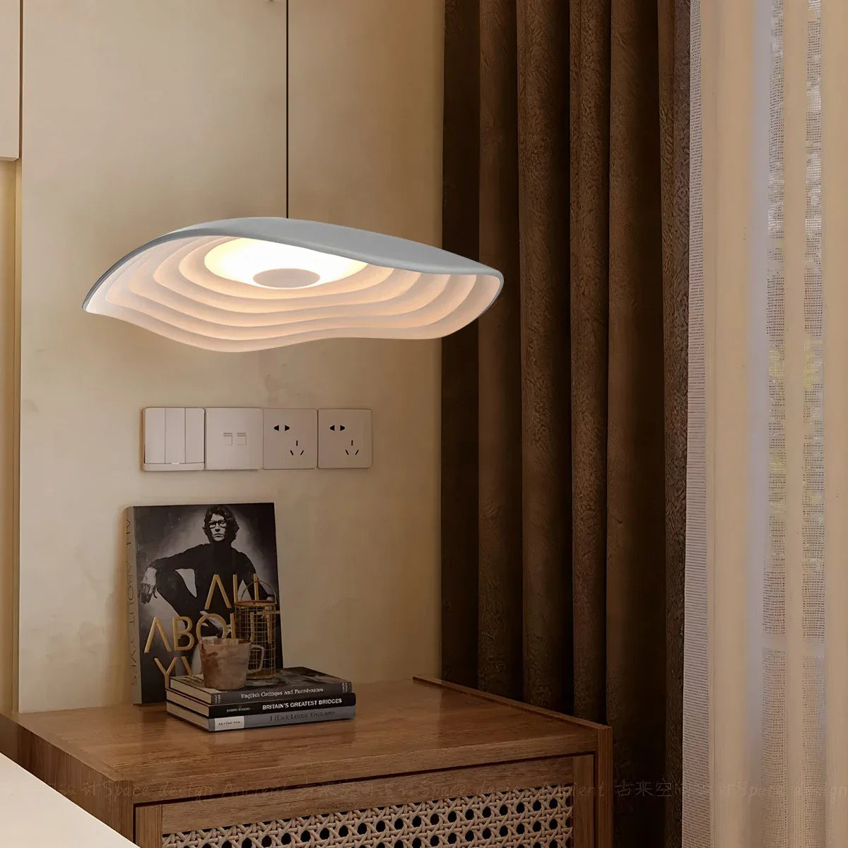 Feyran Nordic Creative Ripple Pendant Light for Dining Room