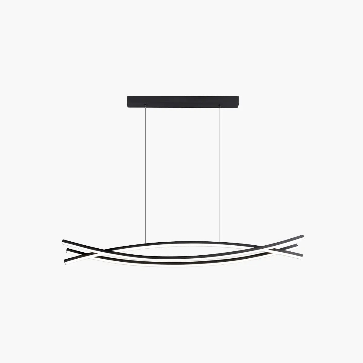 Feyran Eraj Curved LED Pendant Light for Kitchen Island