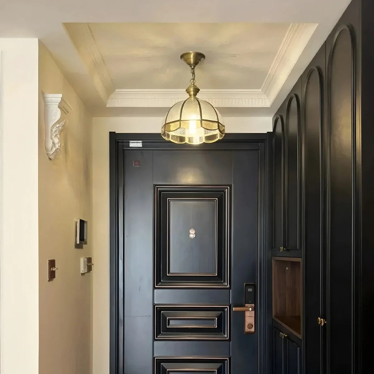 Feyran European Style Copper Pendant Light for Living Room