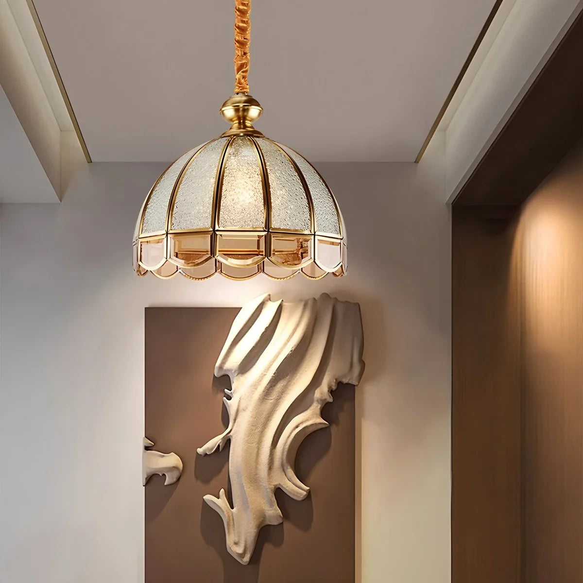 Feyran European Style Copper Pendant Light for Living Room