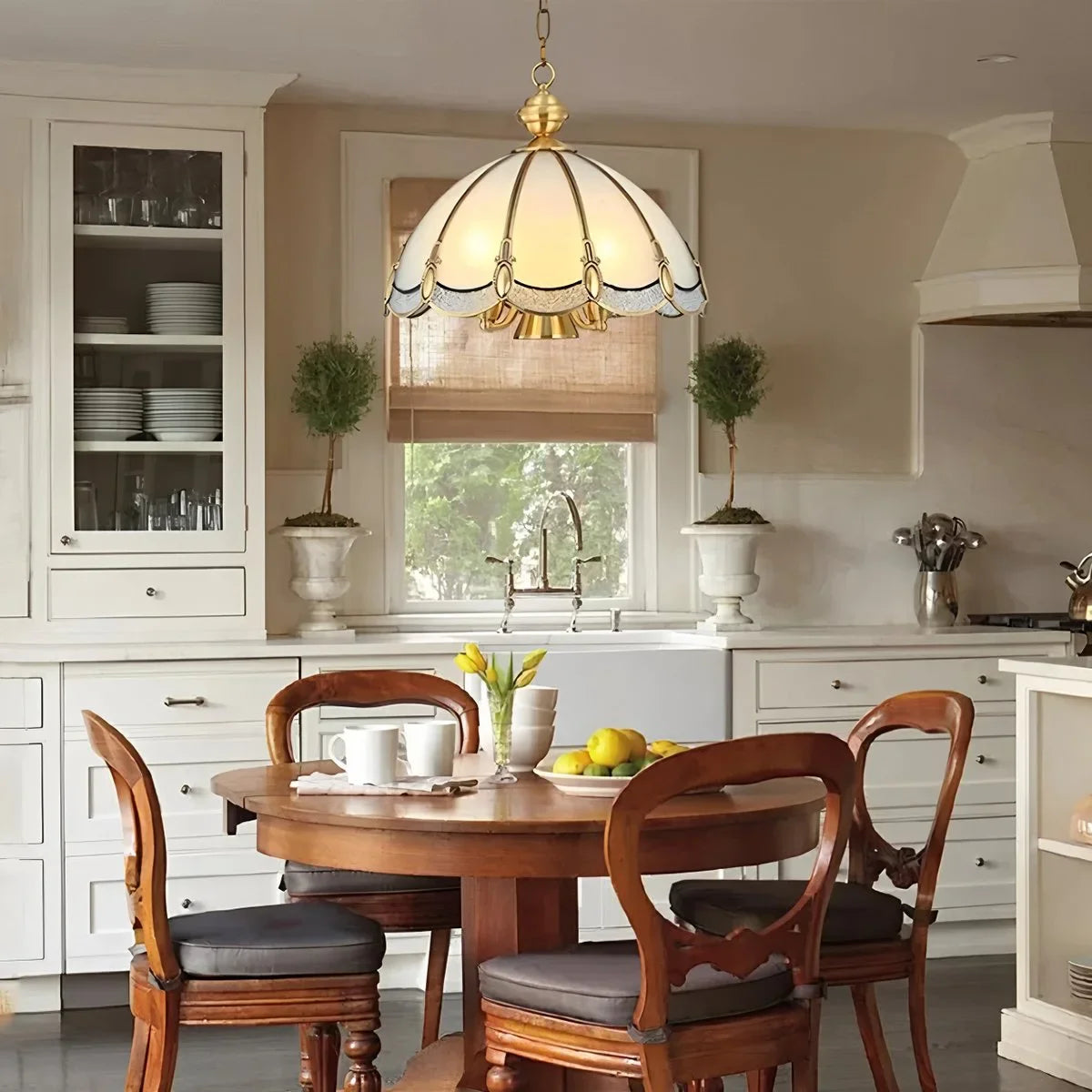 Feyran European Style Copper Pendant Light for Living Room