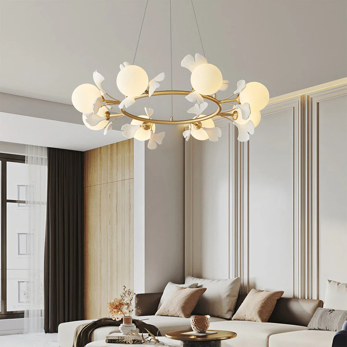 Feyran Evander Ginkgo Chandelier for Dining Area