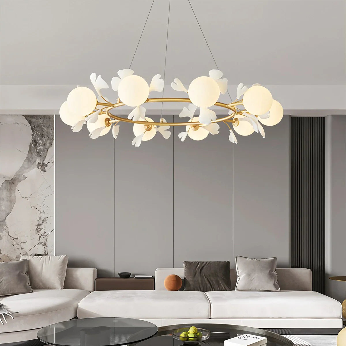 Feyran Evander Ginkgo Chandelier for Dining Area