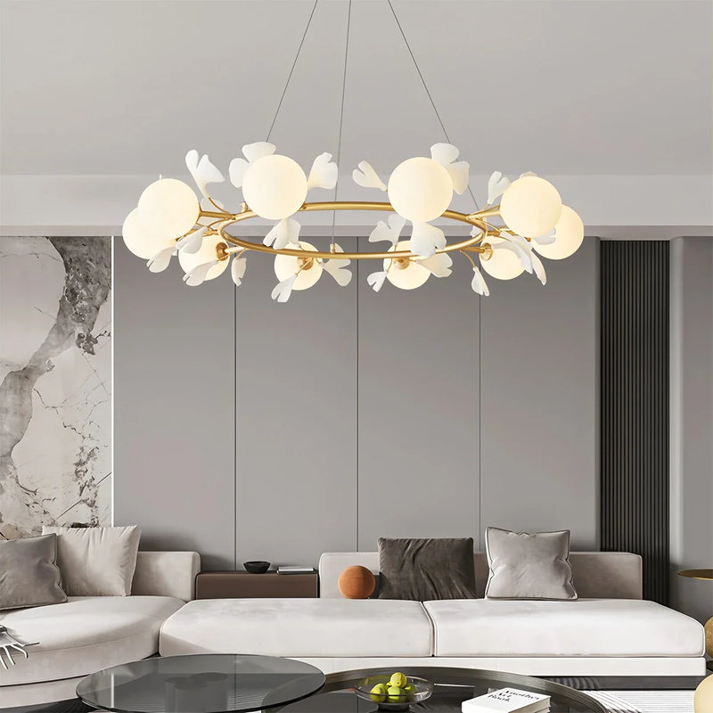 Feyran Evander Ginkgo Chandelier for Dining Area