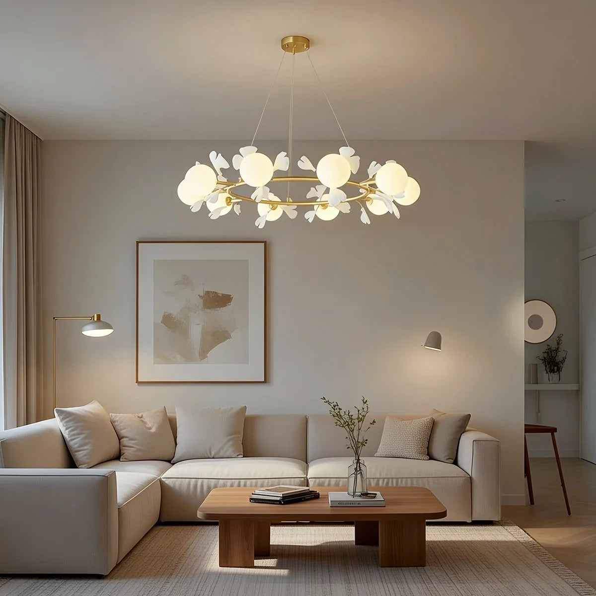 Feyran Evander Ginkgo Chandelier for Dining Area