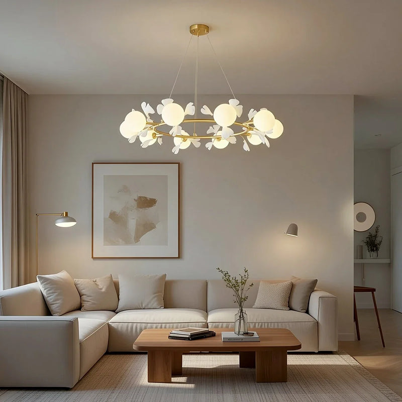 Feyran Evander Ginkgo Chandelier for Dining Area
