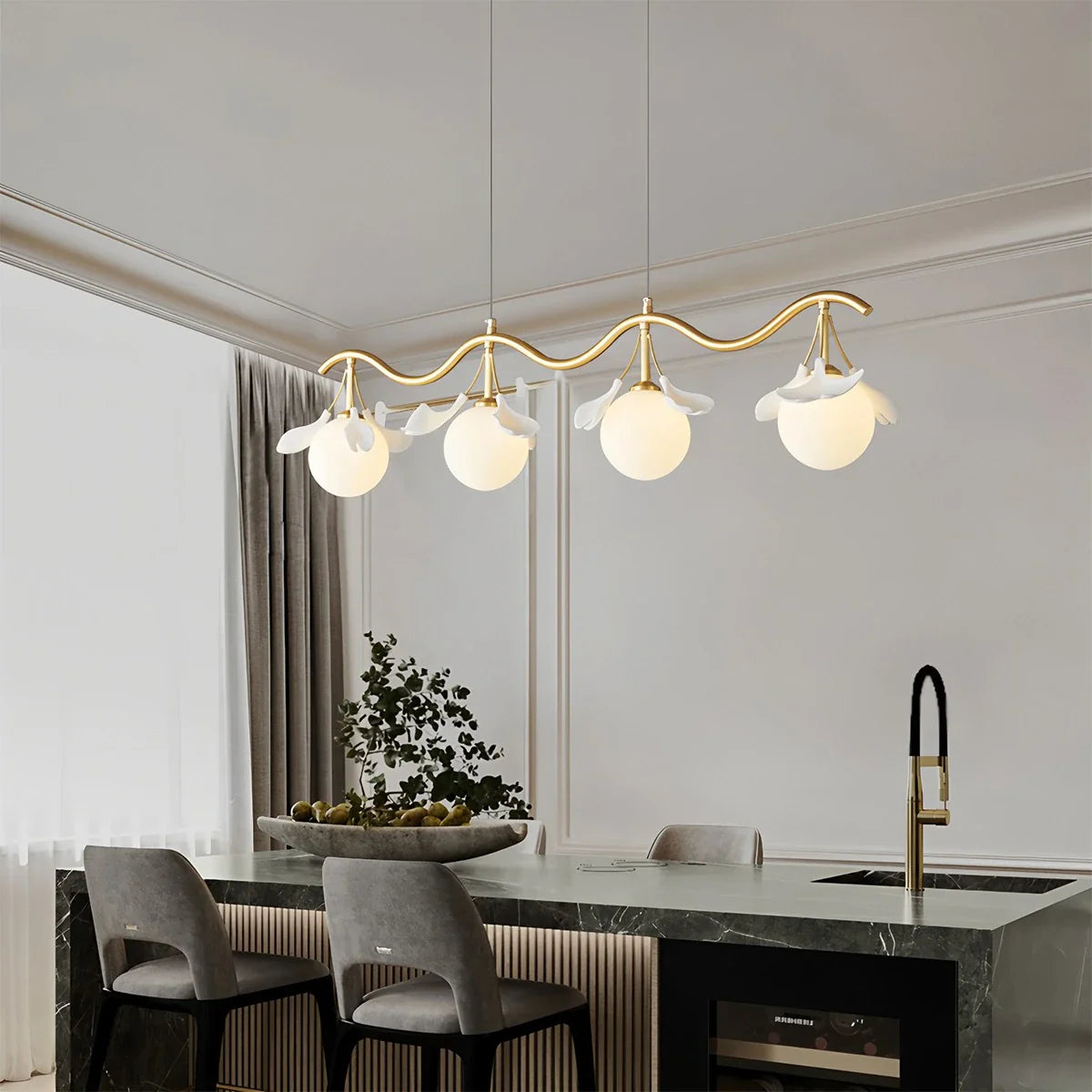 Feyran Evander Ginkgo Chandelier for Dining Area