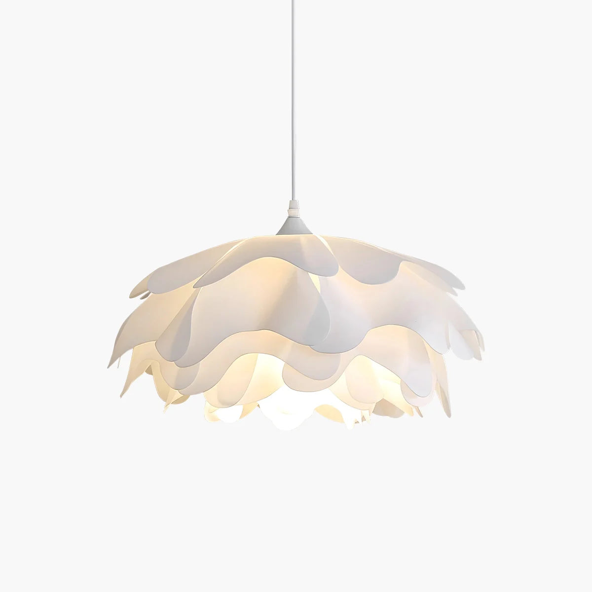 Feyran Flower Shaped White Pendant Lamp for Bedroom